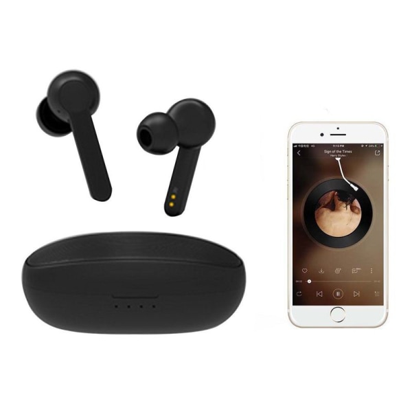 Bluetooth headphones, ear wireless headphones Bluetooth black