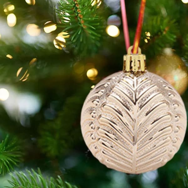 40 stk julekulepynt champagne gull uskaderlig juletrepynt