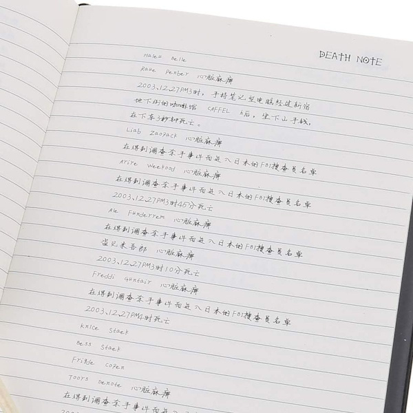 S-TROUBLE Ny Death Note Notebook & Fjærpenn Bok Animasjon Kunst Skrive KLB