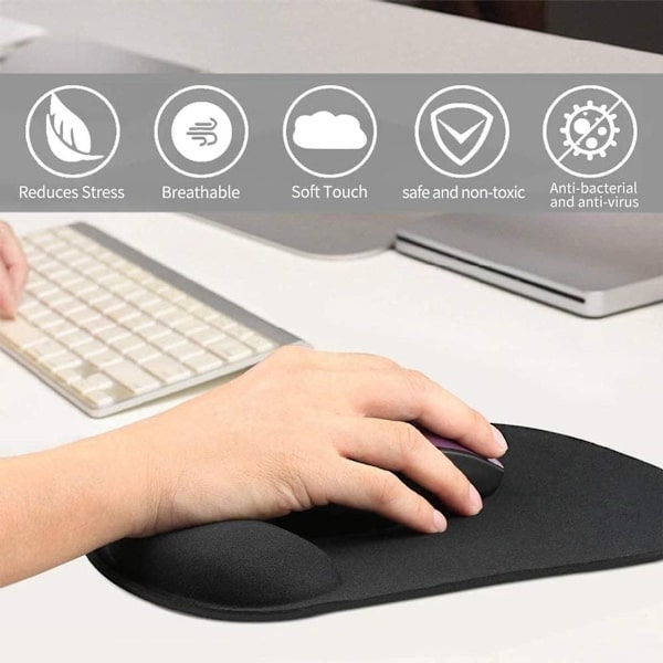 Musmatta, ergonomiska musmattor för PC, handledsstöd