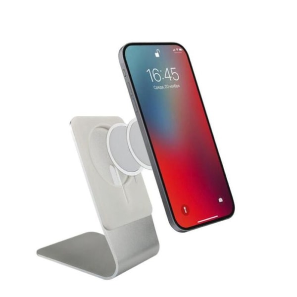 Stativ til MagSafe-oplader, FULAIM aluminium MagSafe-holder, kompatibel