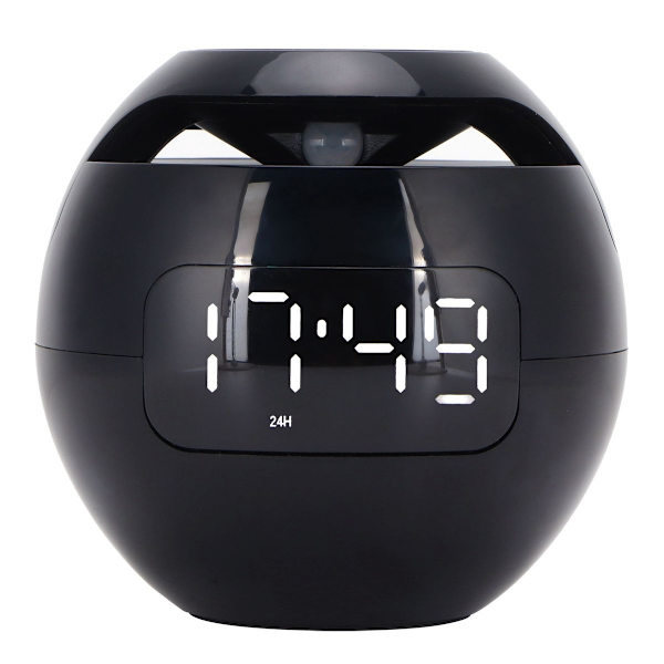 LED färgglad väckarklocka Bluetooth-högtalare bärbar mini KLB