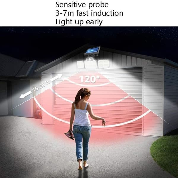 134 LED solceller split typ trädgårdsbelysning utomhus vattentät korridor trädgård Humanlic