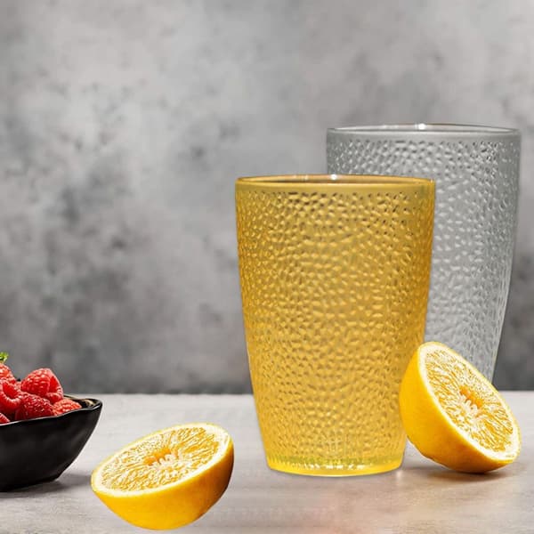 Uknuselige kopper - sett med 4 - plast - stabelbare - 350 ml KLB