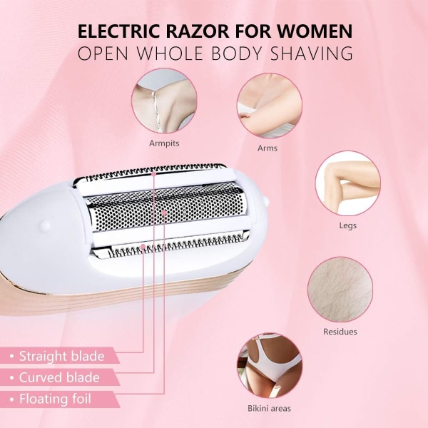 Elektrisk barbermaskin for kvinner Bikinitrimmer Elektrisk USB Oppladbar KLB