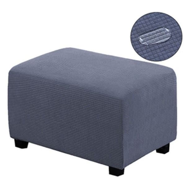 Stretch Ottoman-överdrag, Ottoman-skyddsöverdrag, Sittpuffskydd, Ottoman-förvaring