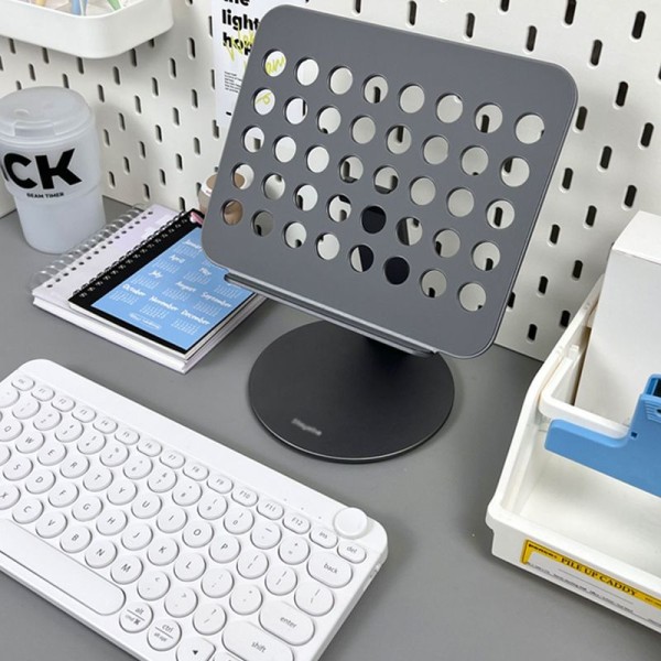 Roterende og foldbar tabletstativ, roterende iPad-stativ, 360° drejelig base