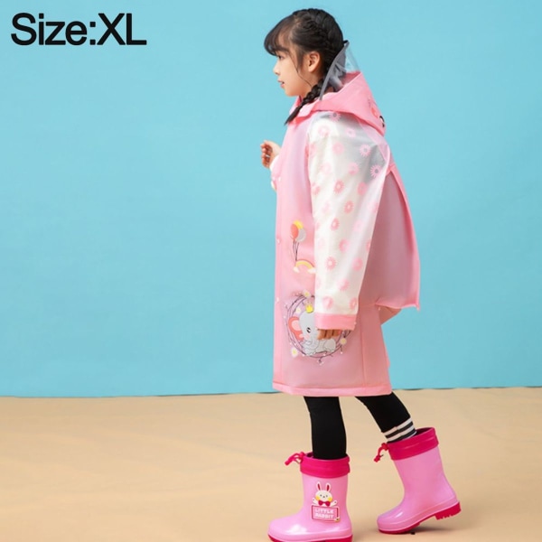 EVA-reflekterende, foldbar regnfrakke XL KLB til børn