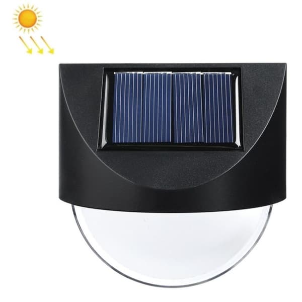 2 st A Clearance Solar Mirror Wall Light för utomhus trädgårdsdekoration