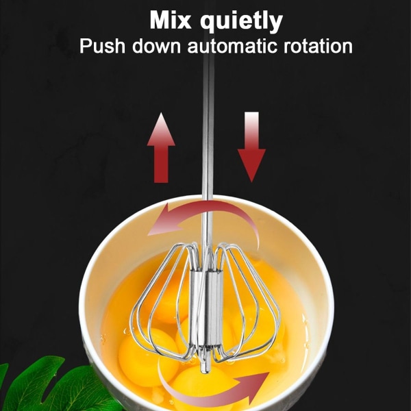 Äggvisp, rostfri stålvisp för att vispa ägg, liten