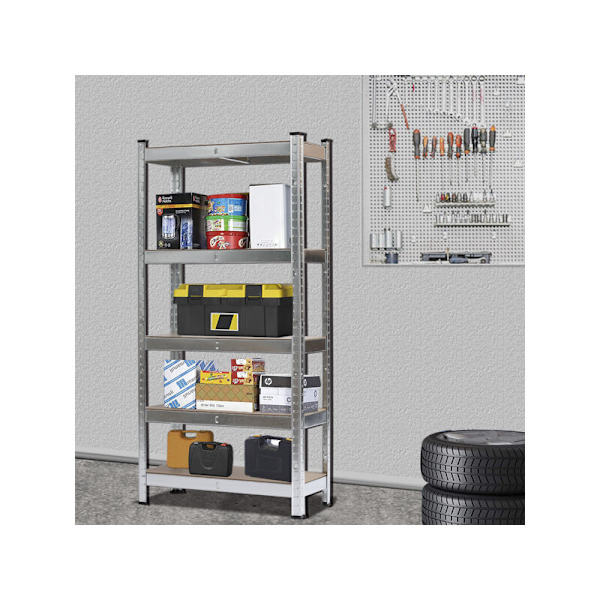 Raskaat Hyllyt 5 Tasoa 170x70x30cm Modulaarinen Metallihylly Max 350kg Varasto Autotalli Työpaja KLB