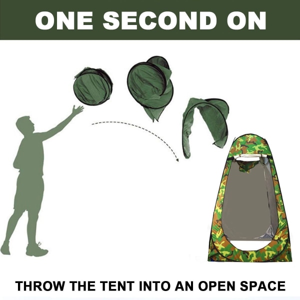 Pop Up Tält 75'' x 47'' x 47'', Camouflage Sekretess Tält, Utomhus Dusch Tält, fa KLB