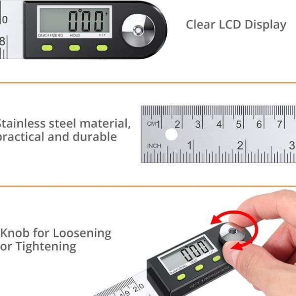 Protractor digital display vinkelmåler digital display universal vinkel KLB