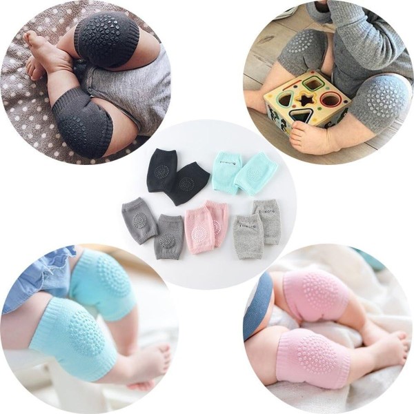 Babyskydd för knän för krypning, 5 par knäskydd för babykrypning KLB