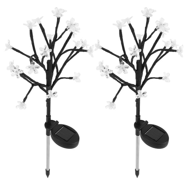 20 LED blomsterformede solcellelamper til hagen for KLB