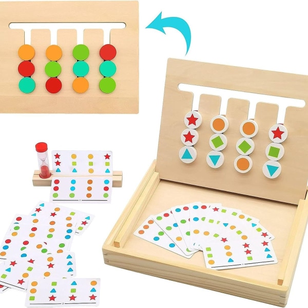 Montessori-leker i tre, puslespill, sorteringsspill, pedagogiske spill - trepuslespill - sorteringsspill KLB