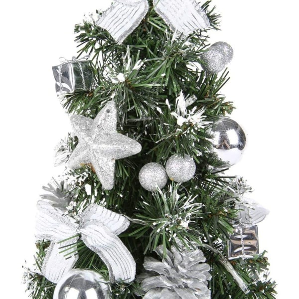 CHOSMO Mini Juletræ Oplyst 40CM kunstig med belysning lille KLB