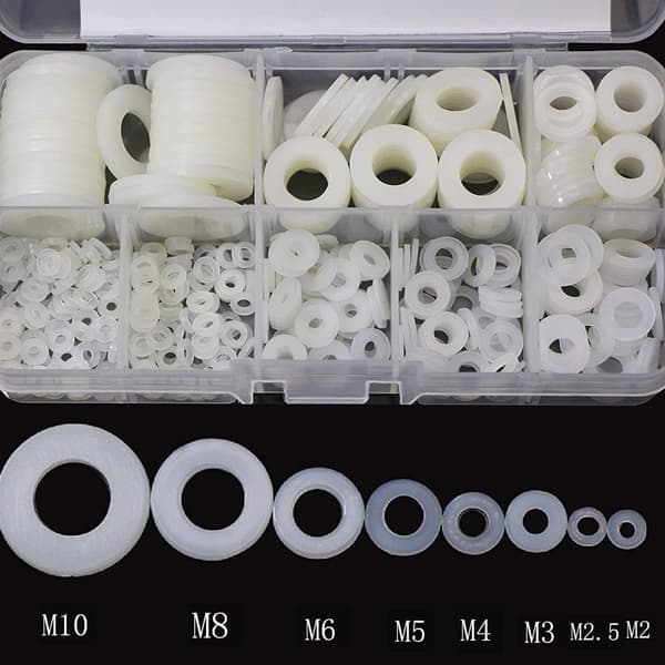 Nylon skive, rund plastskive for skive 520 stk