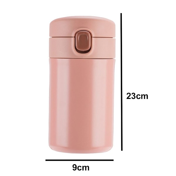 Mini termokande med tudlåg, isoleret, pink KLB