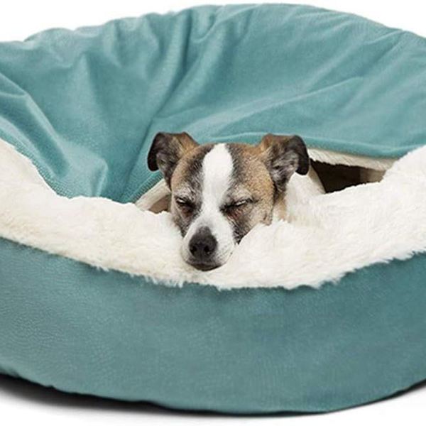 Katteseng, komfortabel rund hund seng, blød seng KLB
