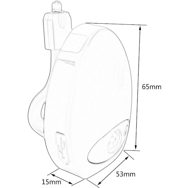 Genopladelig LED-toiletlampe, 8 farver, til WC-badeværelse/Casle-spand/toilet/skab/vask/hoteller, cafeer KLB