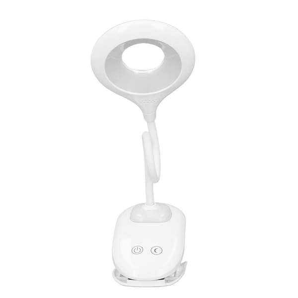 Foldbar Anti-Blends USB LED Bokleselampe med Klips KLB