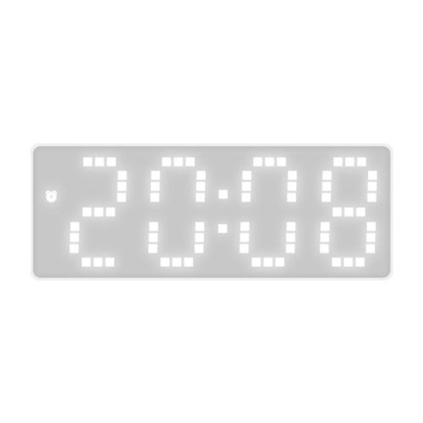 LED-skärm, ljudstyrning, digital väckarklocka, skrivbord multifunktionell temperaturvila