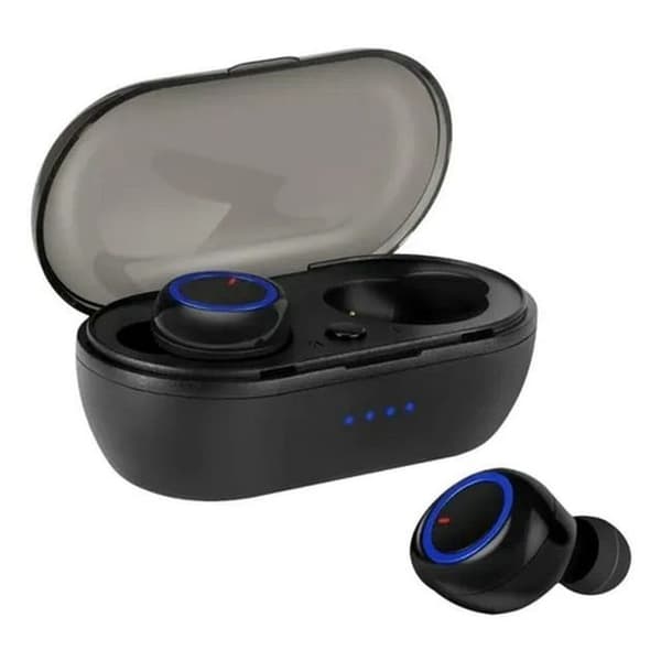 Kurdene trådlösa öronsnäckor, Bluetooth-öronsnäckor med laddningsfodral