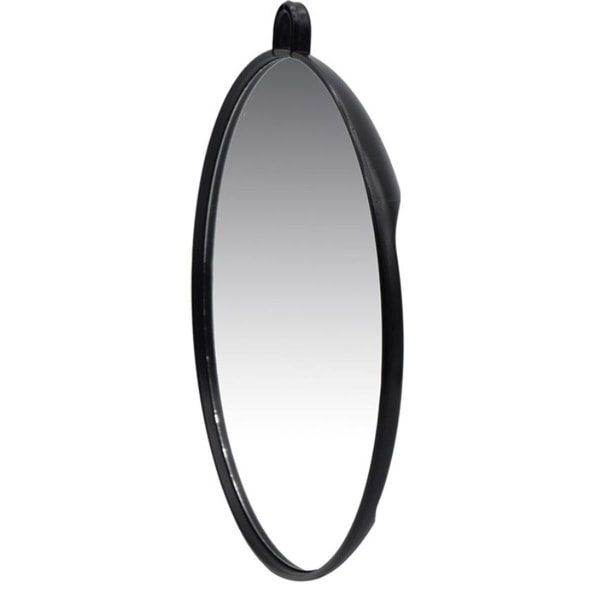 Kampaajan peili pyöreä valo kahvalla - kampaamo peili musta varten