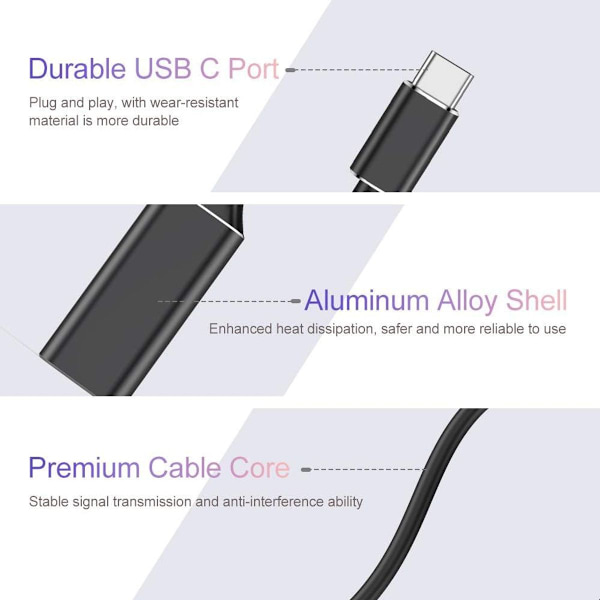 USB C till HDMI-adapter 4K för Mac OS, typ C till HDMI-adapter
