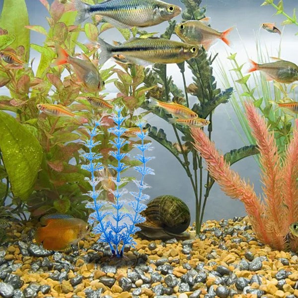 Kunstig alger akvatiske planter for akvarier plastfisk stil2 KLB