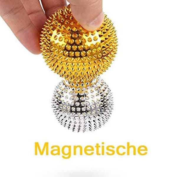 2 massagebollar för avslappnande massage eller som guld 3,2 cm