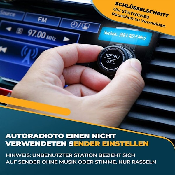 2022 Bluetooth FM-lähetin, Aux Bluetooth auton radion sovitin [Voimakkaampi kaksois