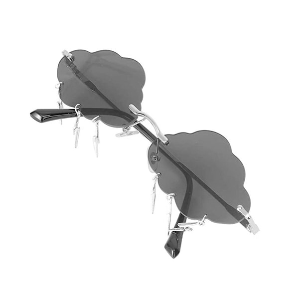 Solbriller Rimless Vintage Solbriller Morsom Stil 1 KLB