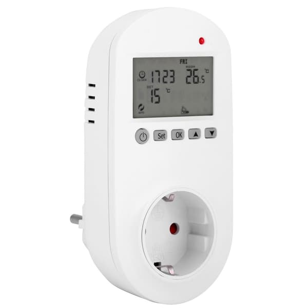 HY02TPR Trådløs digital varmetermostat til stikkontakter KLB