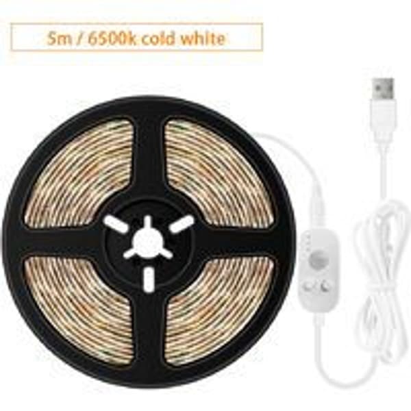 USB-sensorlysstripe for hjemmet Fleksibel stripe lys Vanntett LED-stripe