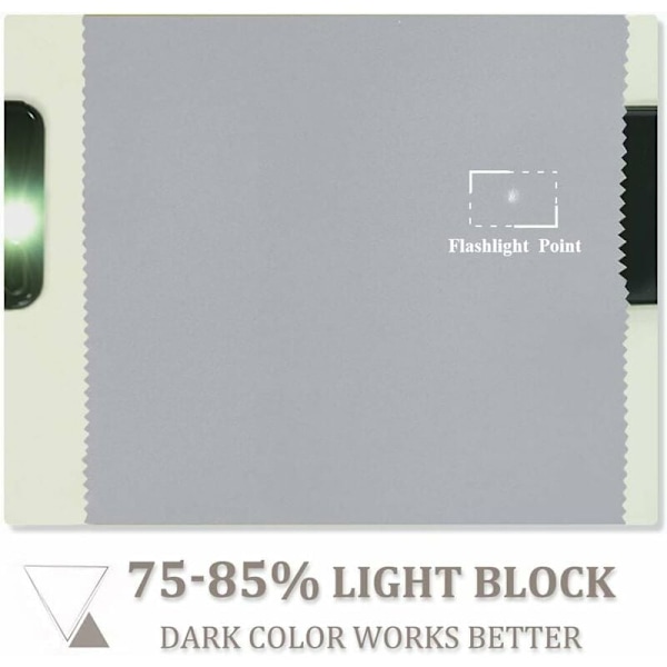 Blackout-gardiner for soverom - Dobbelt termisk isolerte vindusgardiner for hjem / Tungt solidt stoff for, sett med 2, L 100 x H 130 cm, lilla KLB