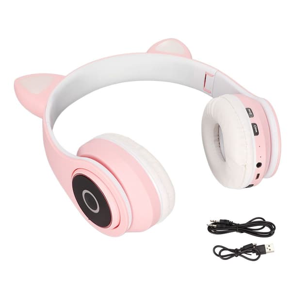 LXB39A Cat Ear Bluetooth Headset Cute Adjustable Bass KLB
