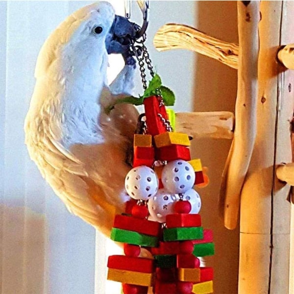 SunGrow fågeltuggleksak från The Perfect Parrot Toys hjälper till med KLB