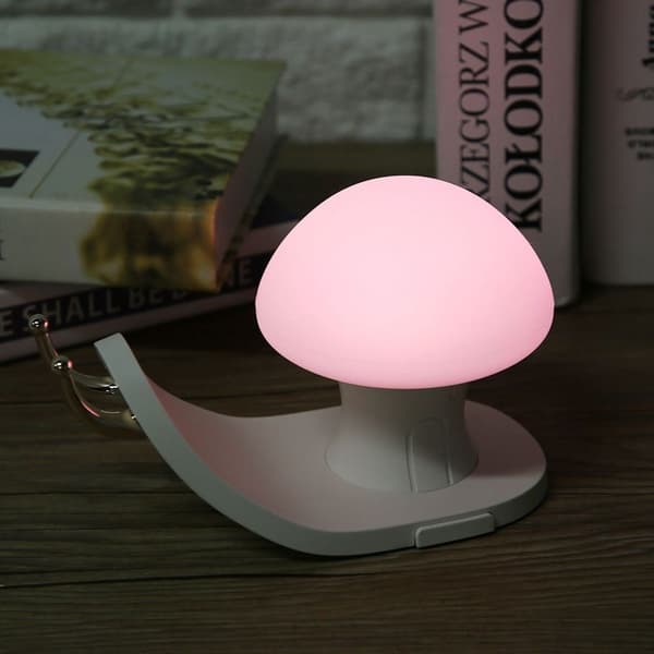 Smuk snegleformet 5V LED natlampe med touch sensor KLB