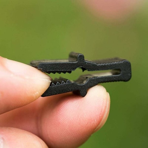 Växthusfästklämma 200 st Växthusklämma PP Växthusfilmfästklämma Växthusklämma Tillbehör för plastnätfilm (1 x 0,4 tum) KLB