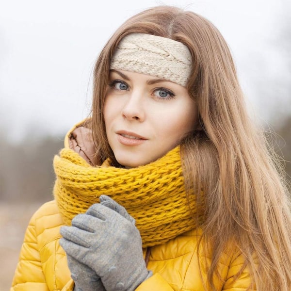 Naisten päänauhat, fleecevuoratut talviset korvanlämmittimet