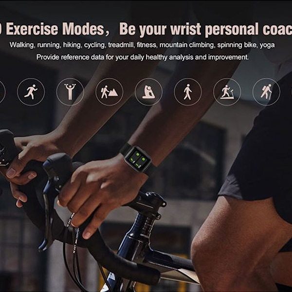 Smartwatch til kvinder, DIY Smart Fitness Tracker Watch Blodilt, Hjerte