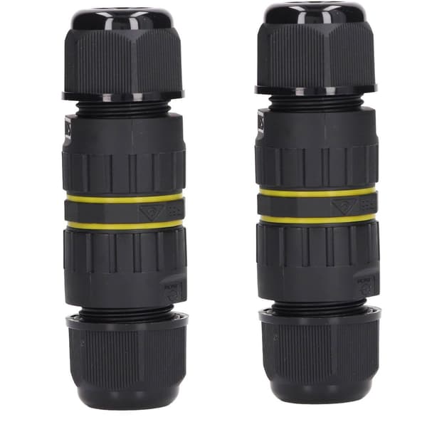 2-pack trädgårdskoppling M25 4-trådig IP68 KLB