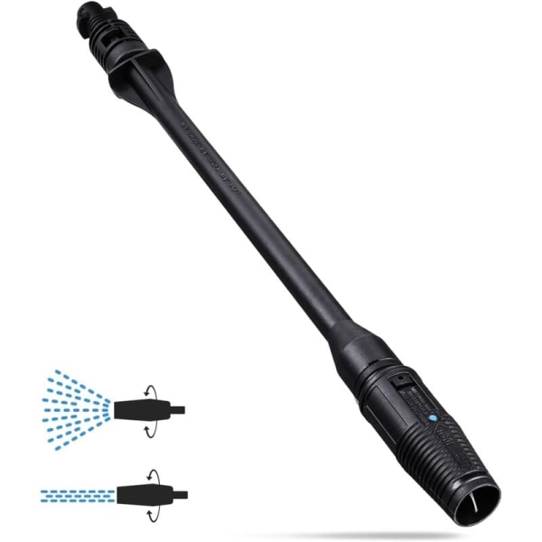 Trykkspylerlanse, 150 bar lansetilbehør for Karcher k2 k3 k4 k5 k6 k7 trykkspylertilbehør med justerbar dyse KLB