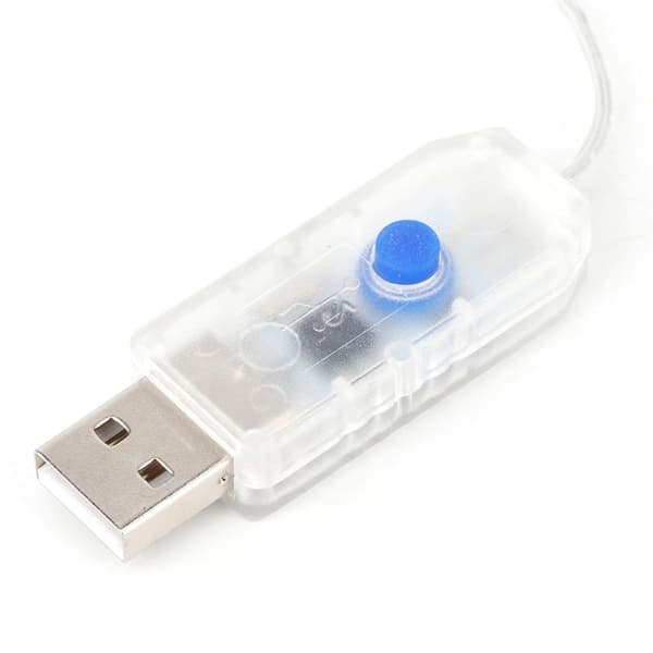 3x2m 200LED USB fjernkontroll kobbertråd fe lys 8 moduser KLB