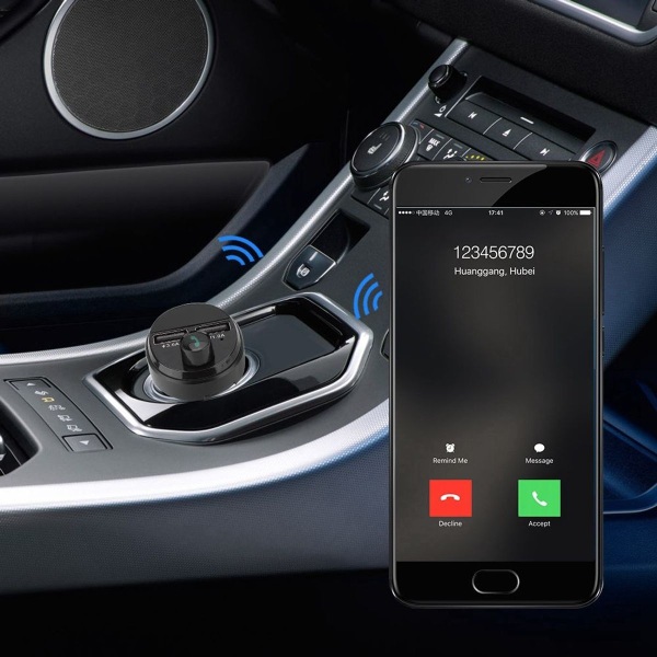 A615 trådløs bil Bluetooth FM bilspiller med doble USB-porter KLB