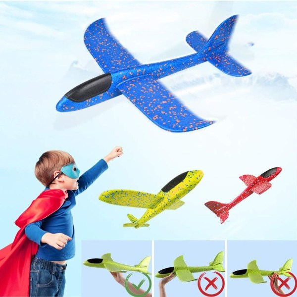 ZoneYan segelflygplan, barns frigolitplan, flygplansstyrofoam, manuell KLB
