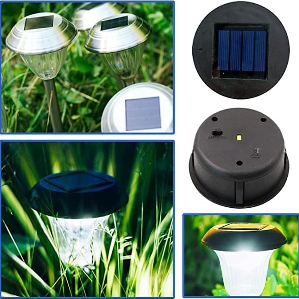 Solcellepanel til lanterne, solcellepanel med LED-lampe