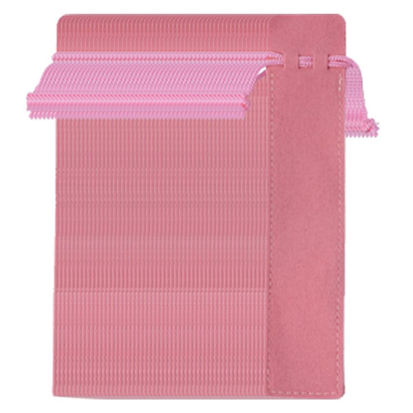 Pakke med 50 fløjls penposer med snøre, fløjls penposer, pink KLB